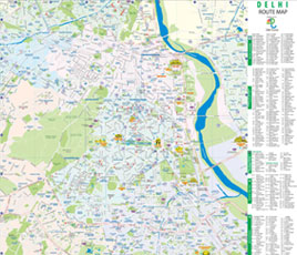 Delhi Tourist Map